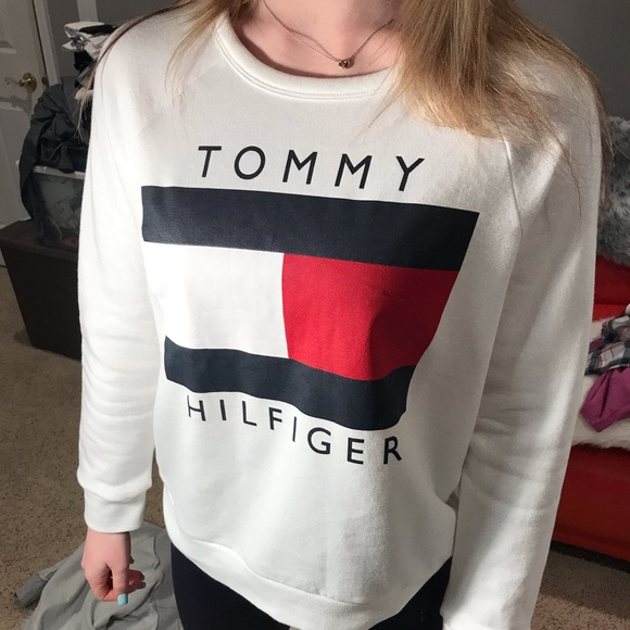 Women’s Tommy Hilfiger Crewneck White Size S Small - Picture 4 of 6